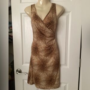 Vintage Y2K shimmer dress Sz S Ruby Rox animal print